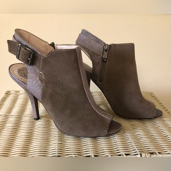 Vince Camuto Ankle Suede Heels - Picture 1 of 5